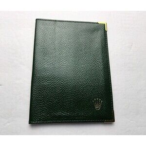 Vintage Rolex Leather Passport Holder Wallet Case 0068.08.34